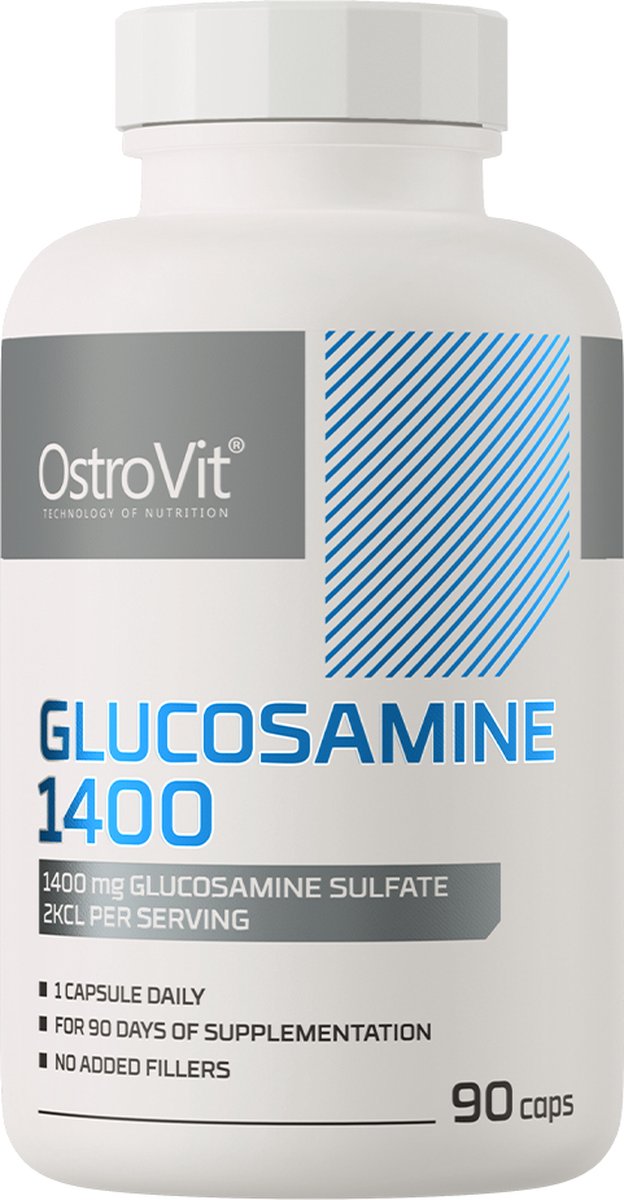 Goedkoopste Supplementen - Glucosamine - 1400 mg - 90 Capsules - Laboratory-confirmed quality - OstroVit