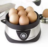 Eierkoker van Russell Hobbs [testwinnaar, 1-7 gekookte of 3 gestoomde eieren precies] roestvrij staal (inclusief stoominzet, automatische uitschakeling, pieptoon, BPA-vrij, maatbeker) 14048-56
