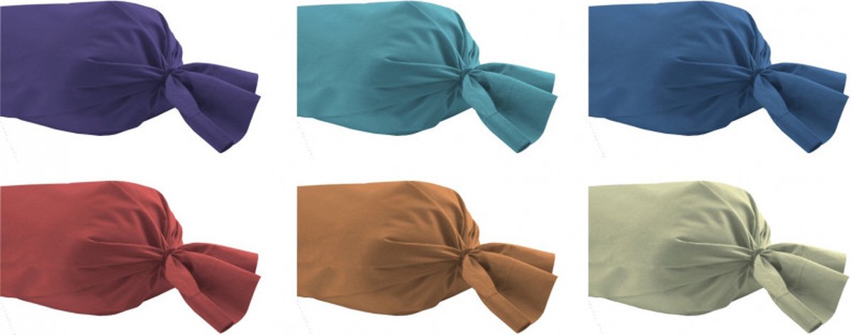 Univers Décor - Bolster hoes - 100% Katoen 57 thread count -Pruim - 45 x 185 cm