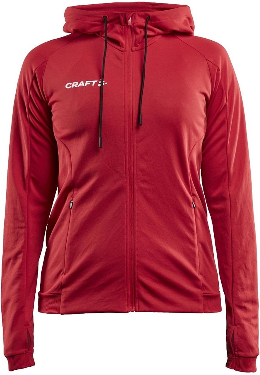 Craft Evolve Jas Met Kap Dames - Rood | Maat: L