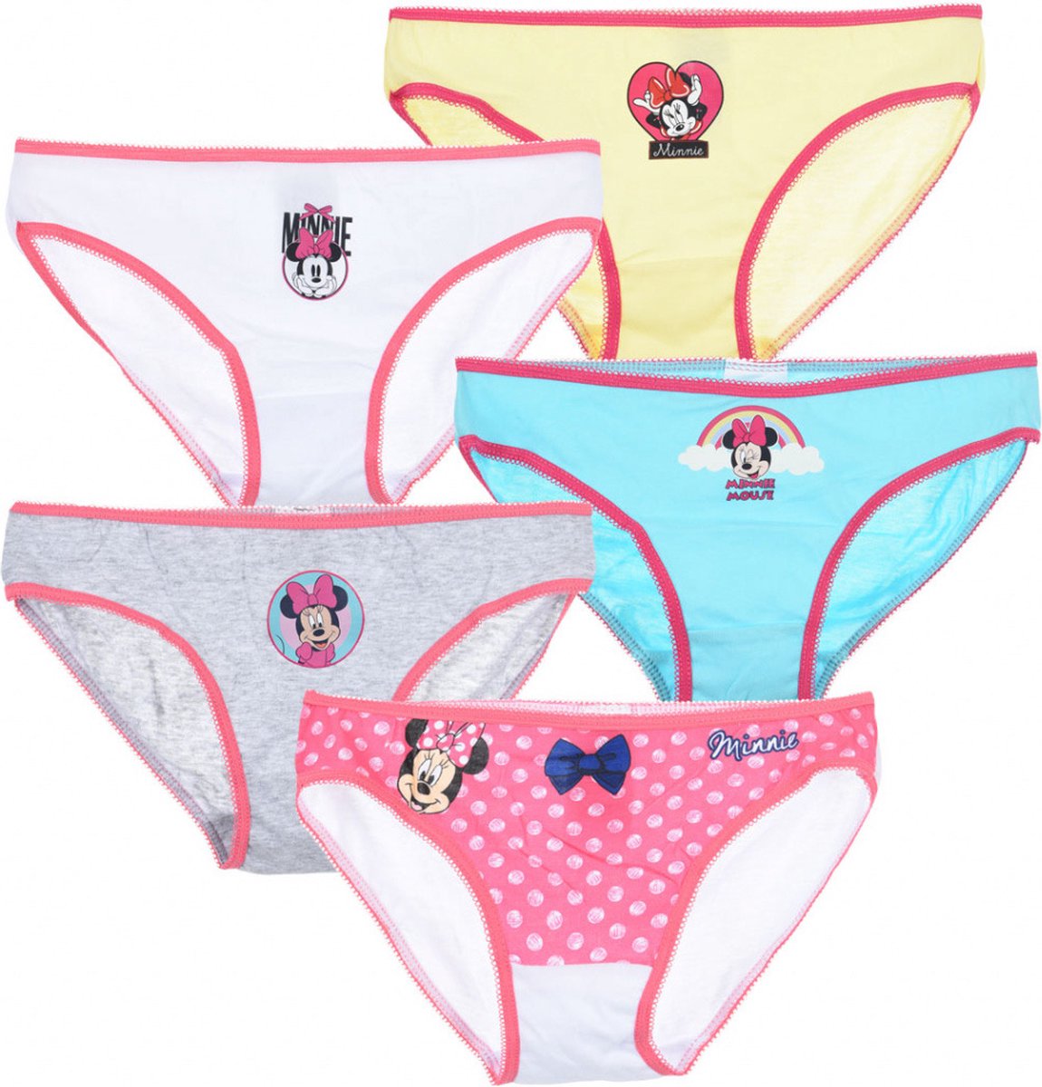 Disney Minnie Mouse Onderbroek - Set van 5 - 6/8 Jaar Multi