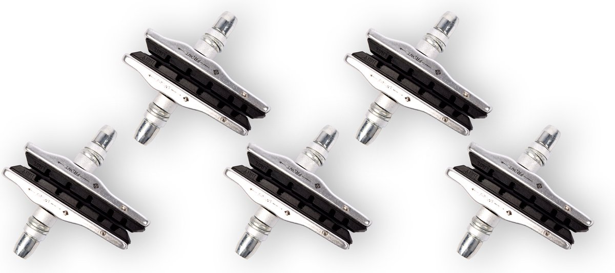 V-Brake Remblokken Cartridge Set 72 mm 10 stuks - Universeel Compatibel met Shimano Systemen - Hoogwaardige Rubberen Fiets V Remblokken voor Topprestaties op Alle Fietsen