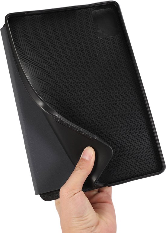 Case2go - Étui pour tablette adapté à Lenovo Tab M11 - Étui en cuir simple - Book Case - 11 pouces - Marron