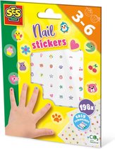SES - Stickers ongles - 198 transferts ongles - faciles à appliquer à l'eau - faciles à enlever - adaptés aux jeunes enfants