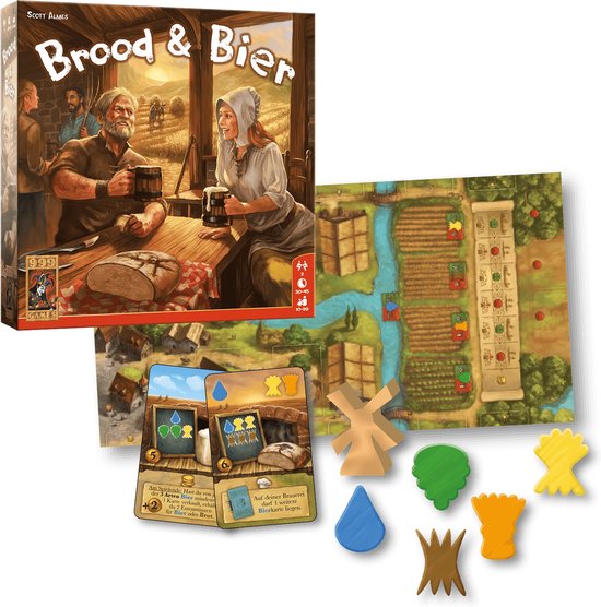 999 Games - Brood & Bier - Bordspel - Strategisch spel - 2 spelers - Gezelschapsspel