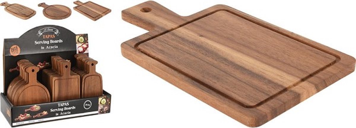 Serving Board - Tapas plankjes Acaciahout Klein 3st