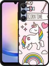 Cazy Hardcase Hoesje geschikt voor Samsung Galaxy A25 Unicorn Time