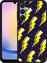 Cazy Hardcase Hoesje geschikt voor Samsung Galaxy A25 Pop Art Lightning