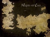 Pyramid Poster - Game Thrones Westeros And Essos Antique Map - 60 X 80 Cm - Multicolor