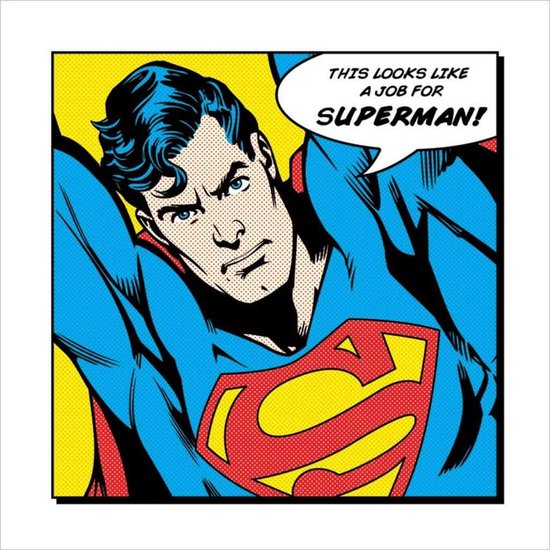Superman Looks Like A Job For Print 40x40cm