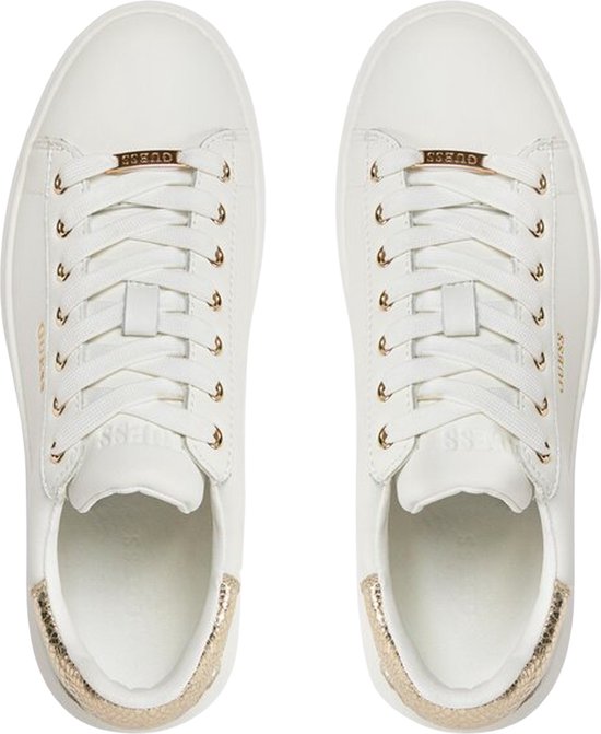 Guess Vibo Dames Sneakers Laag - White Gold
