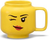 LEGO - Keramische Mok Hoofd Winky 255 ml - Aardewerk - Geel