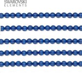 Swarovski Elements, 100 stuks Swarovski Parels, 3mm (30cm), dark lapis, 5810