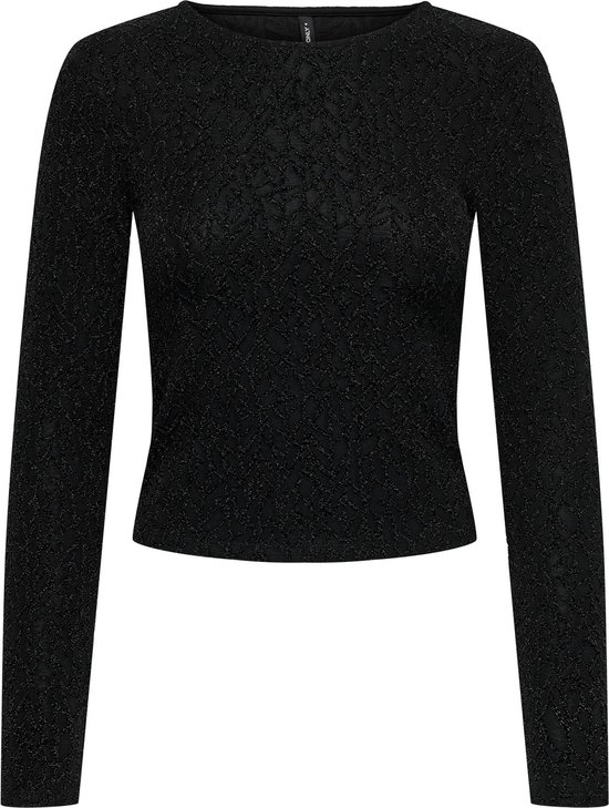 ONLY Onlrich L/S Glitter Puff Top Jrs – Maglia Donna Con Paillettes, Morbida E Sostenibile, Casual