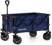 LifeGoods Bolderkar - XL - Opvouwbaar - 200L - 150KG Draagkracht - Blauw