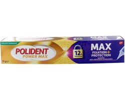 POLIDENT POWER MAX Fixation + Protection 70 g - tandprothese zelfklevende crème - Kleefpasta