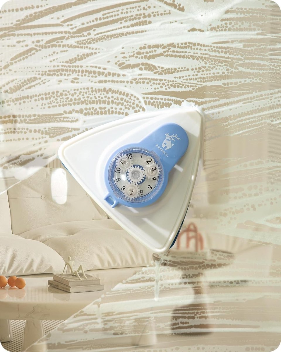 Goedkoopste Prevent Trapping raamreiniger, dubbelzijdige raamreiniger met antisliphandgreep, magnetisch verstelbare raamreiniger voor ramen met enkele en dubbele beglazing (3-30 mm