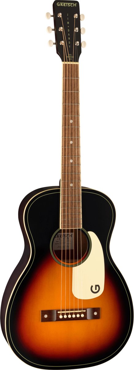 Gretsch Jim Dandy Parlor Rex Burst WN White Pickguard akoestische westerngitaar