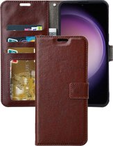 Portemonnee Book Case Hoesje Geschikt voor: Samsung Galaxy S23 Plus - Bruin