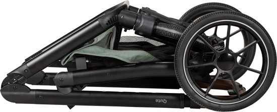 Qute Kinderwagen Q-Journey Taupe - Zwart Frame van Qute — afbeelding 2