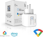 PuroTech Smart Plug - Minuterie et compteur d'énergie - Smart Plug - Convient pour Alexa / Google Home - Compteur de consommation - Coûts énergétiques