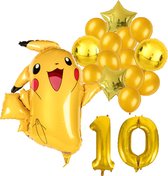 Pokemon ballon set - 62x78cm - Folie Ballon - Pokemon - Pikachu - Themafeest - 10 jaar - Verjaardag - Ballonnen - Versiering - Helium ballon