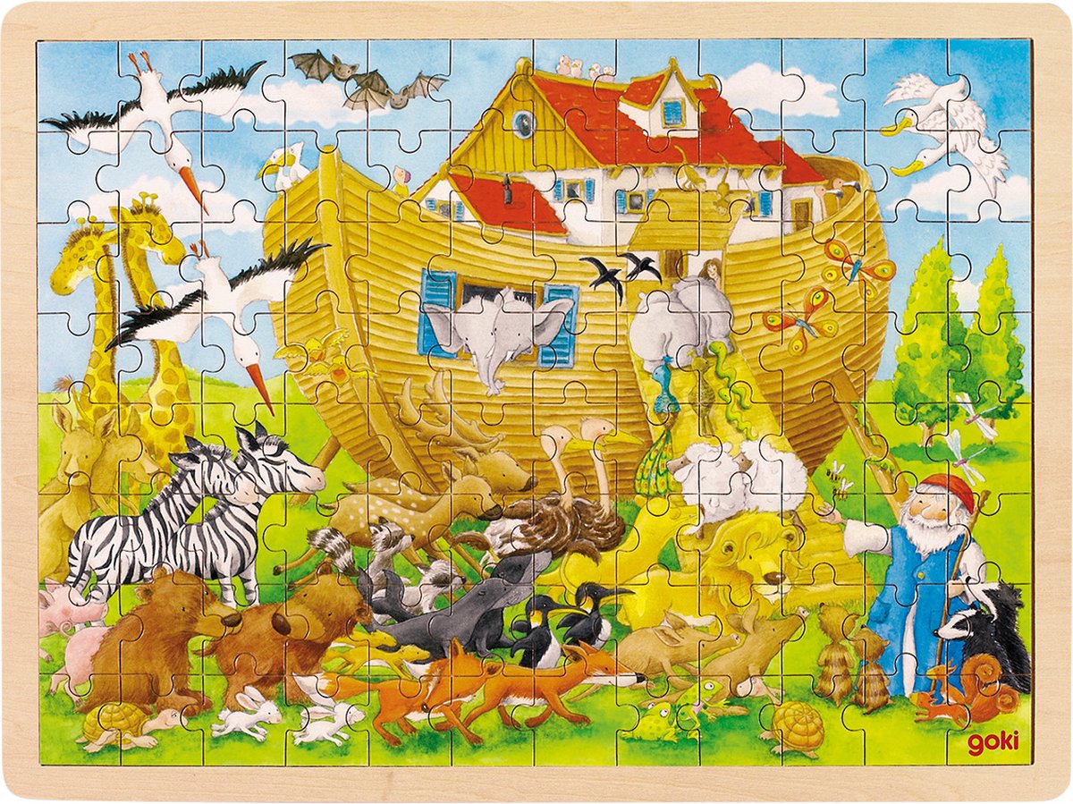Goki Puzzel: bij de ark van noah 96-delig