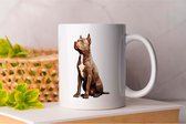 Mok Staffordshire Bull Terrier - dogs - gift - cadeau - puppies - puppylove - doglover - doggy - honden - puppyliefde - mijnhond - hondenliefde - hondenwereld