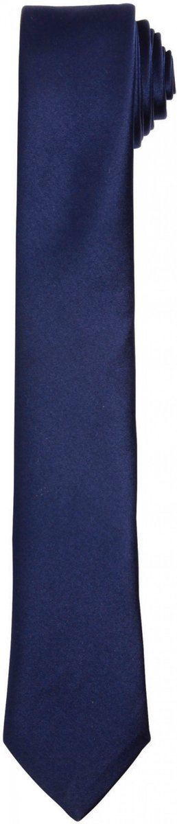 Stropdas Heren One Size Premier Navy 100% Polyester