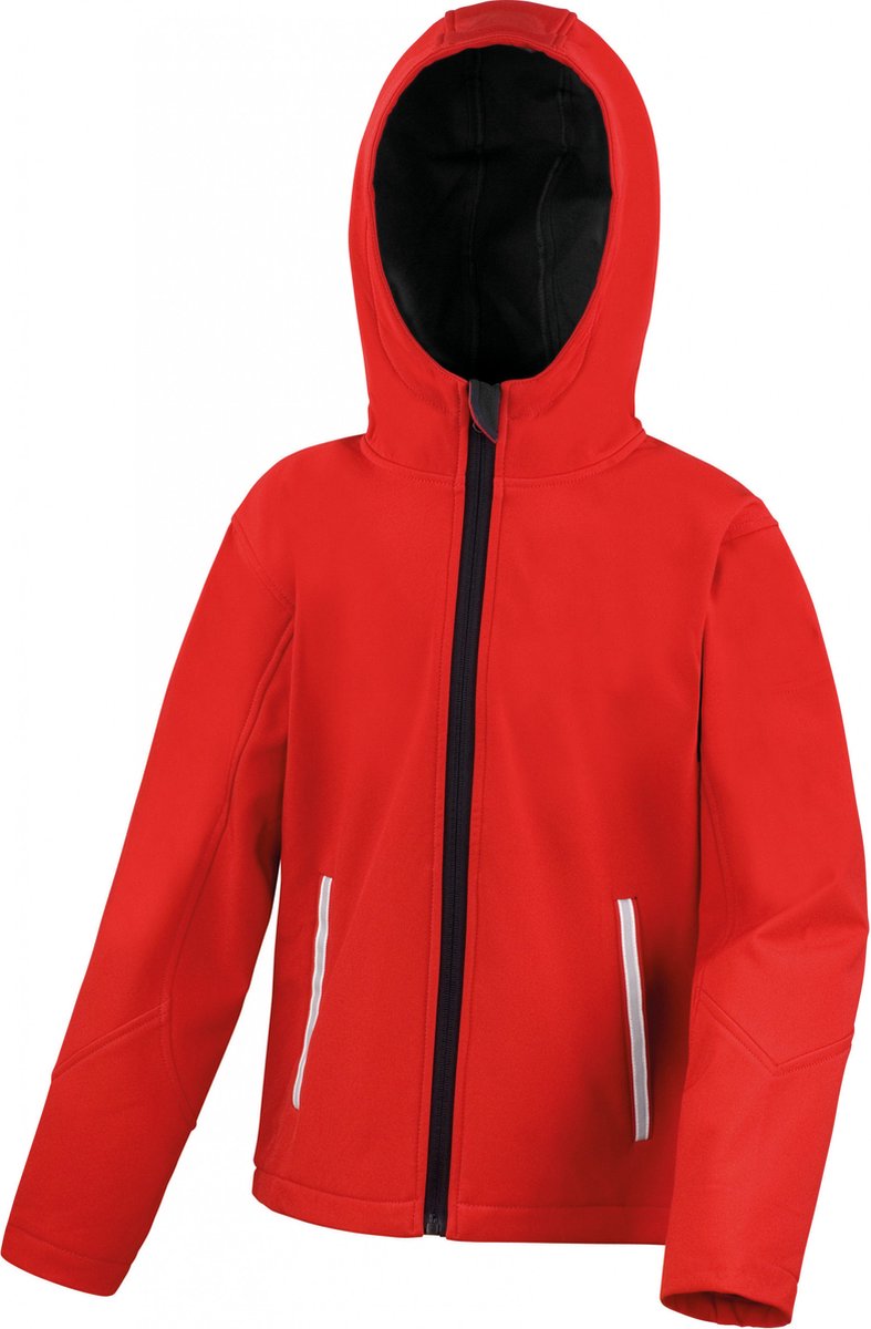 Result Junior TX Performance Hooded Soft Shell Jacket RT224J – 9-10 Zwart