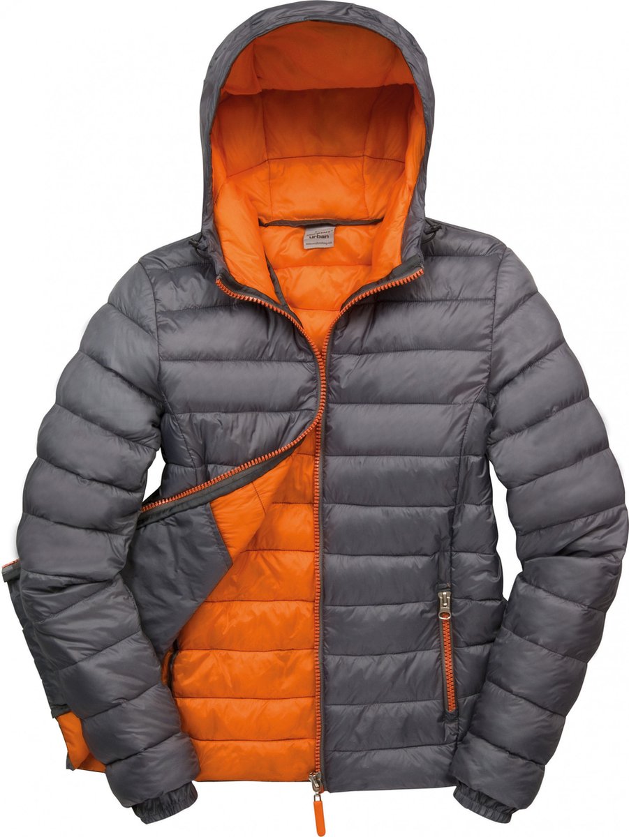 Result Women´s Snow Bird Hooded Jacket RT194F - GREY/ORANGE - XXL