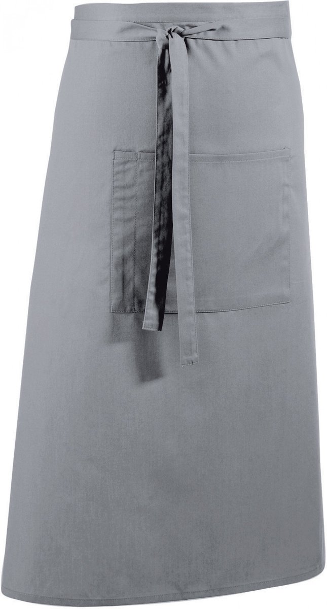 Schort/Tuniek/Werkblouse Unisex One Size Premier Silver 65% Polyester, 35% Katoen