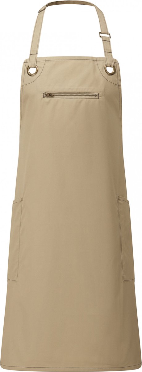 Premier Ecologische contrasterende schort Barley PR121 - Khaki / Brown - One size