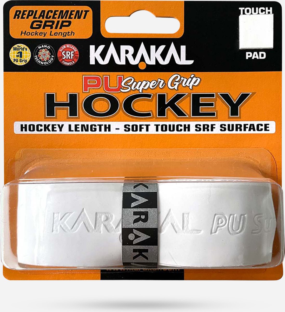 Karakal Pu Super Grip Hockey - Hockey Grip - Basisgrip voor Hockeysticks - Wit - 1 Stuk - Karakal