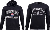 Hitman - 2-Pack - 1 x Hoodie en 1 x Sweater - Katoen - Holland Souvenirs - Amsterdam Souvenirs - Zwart - Maat L