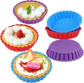 6 pièces plaques à pâtisserie pour muffins 11 cm mini moules à fruits en silicone moules à gâteau en silicone moules à pâtisserie moules à muffins en silicone moule à gâteau petit pour mini quiche moule à gâteau