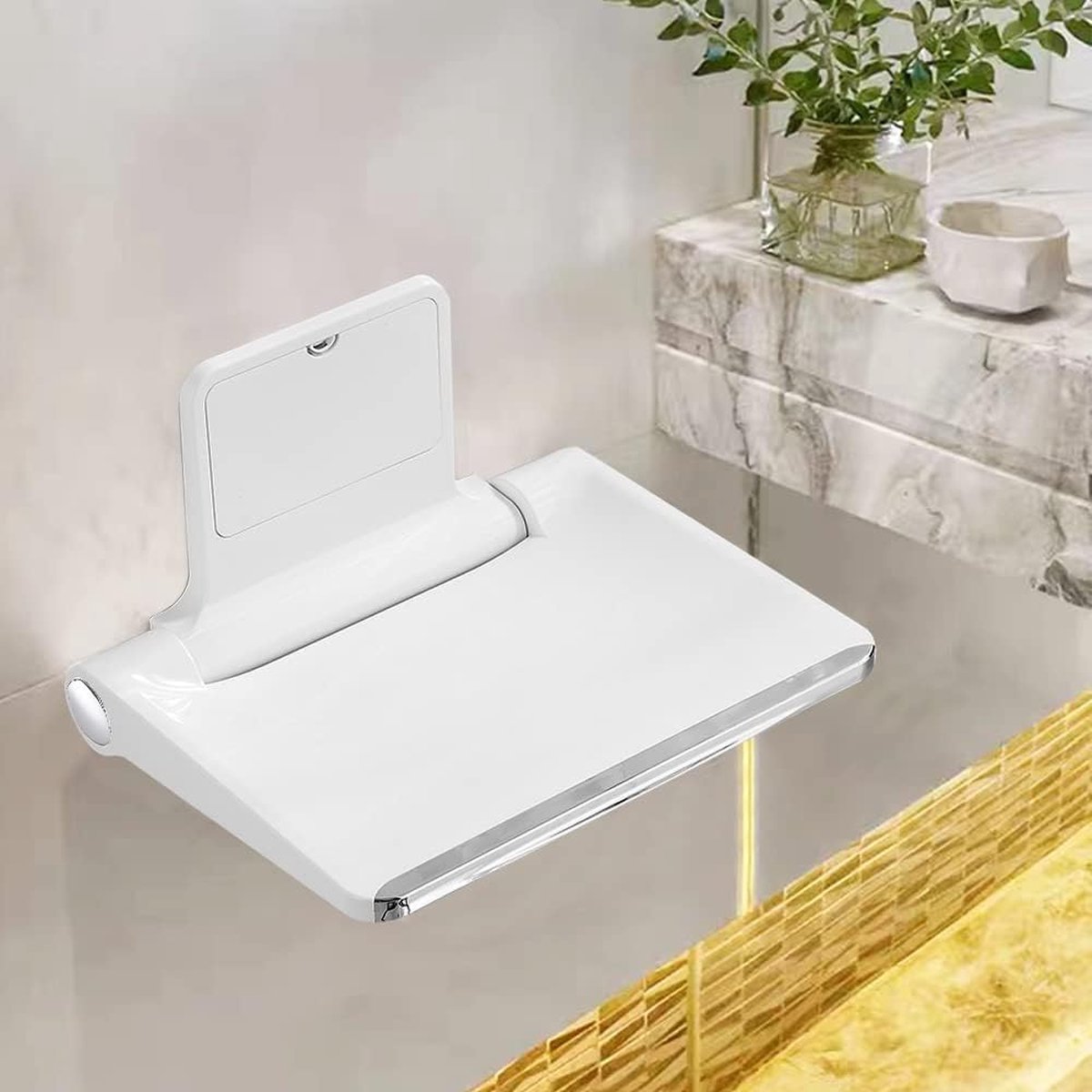 Douchestoel inklapbare doucheklapstoel douche tot 200 kg badstoel douchekruk badkruk... bol