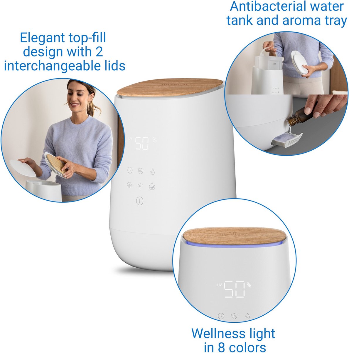 medisana AH 680 - Luchtbevochtiger met aroma & wellness verlichting thumbnail 4