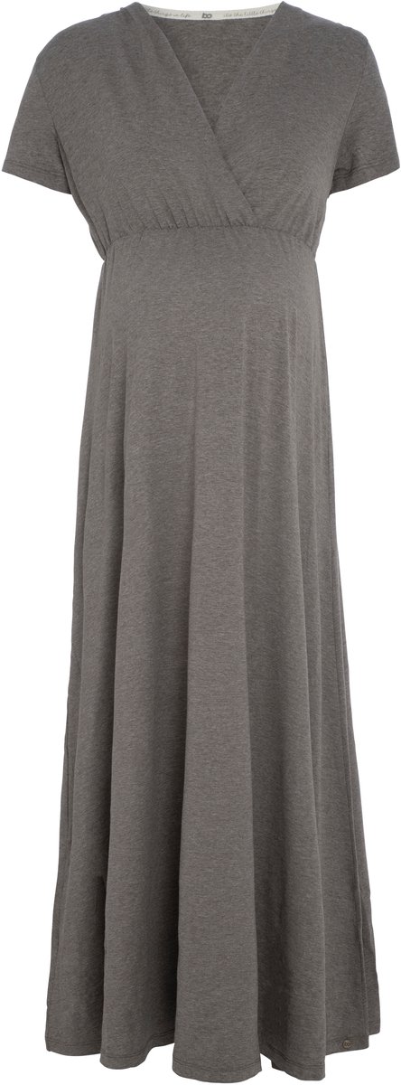 Baby's Only Zwangerschapsjurk Glow Hazel Brown - Positiejurk - Maxi jurk gemaakt uit 96% viscose en 4% elastaan - Jurk met borstvoedingsfunctie