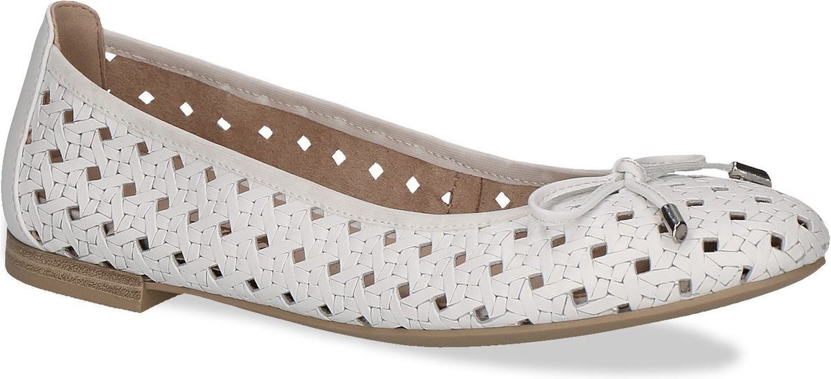 Ballerines Caprice Pour Femmes - Largeur G, Cuir Véritable, Semelle Intérieure Confort - Taille EU