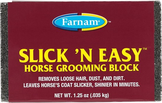 Farnam Slick 'N Easy Horse Grooming Block voor de gladde vacht