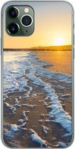 Geschikt voor iPhone 11 Pro hoesje - Het strand bij Domburg - Siliconen Telefoonhoesje