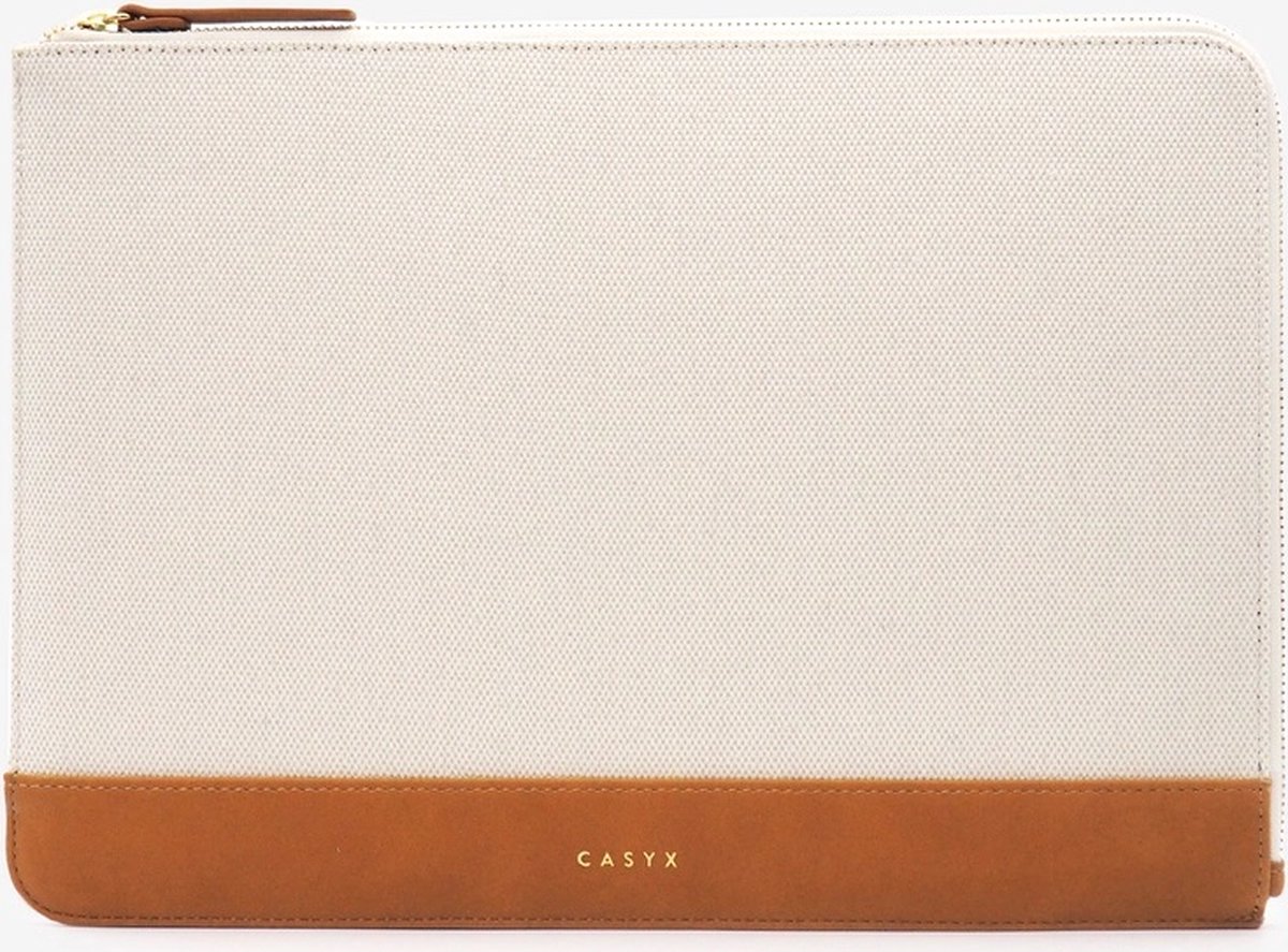 Casyx - Atelier Canvas Camel - laptophoes 14 inch - laptophoes - Laptoptas geschikt voor Macbook - laptop sleeve 14 inch - laptophoes 14 inch waterdicht - laptophoes 14 inch - Design - Kleurrijk