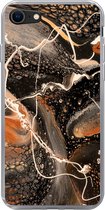 Geschikt voor iPhone SE 2020 hoesje - Verf - Design - Abstract - Siliconen Telefoonhoesje