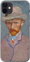 Coque iPhone 12 mini - Autoportrait - Vincent van Gogh - Coque en Siliconen téléphone
