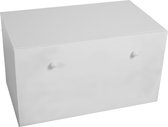 INGA - Coffre à Jouets - 70,6x41,6x41,6cm - avec tiroir coulissant - blanc