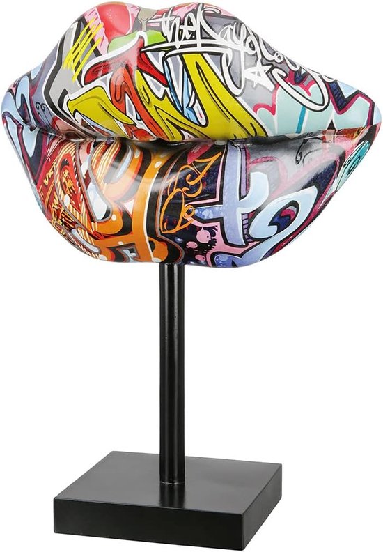 Coniuty Graffitibeer Decoratieve dieren Hars Sculptuur Home Decor Standbeeld, Kunstfiguur Home Ornament Decoratie voor Kantoor, Woonkamer, Slaapkamer, Boekenkast, TV-kast, Desktop (C