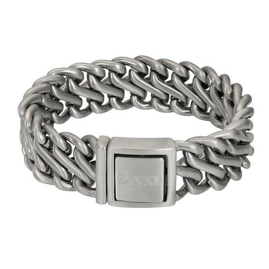 iXXXi-Men-Greece-Zilver Mat-Heren-Armband (sieraad)-21cm