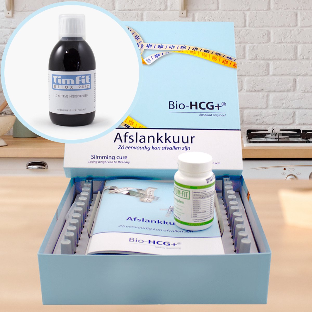 Goedkoopste BIO HCG Druppels Kuur | 24 Ampullen met Detox kuur