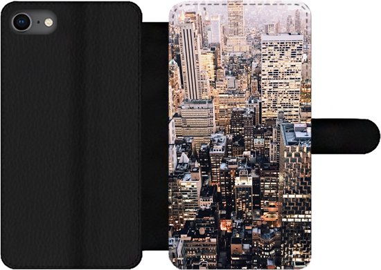 Étui pour téléphone Bookcase iPhone SE 2020 - New York - NYC - Amérique - Avec compartiments - Étui portefeuille avec fermeture magnétique
